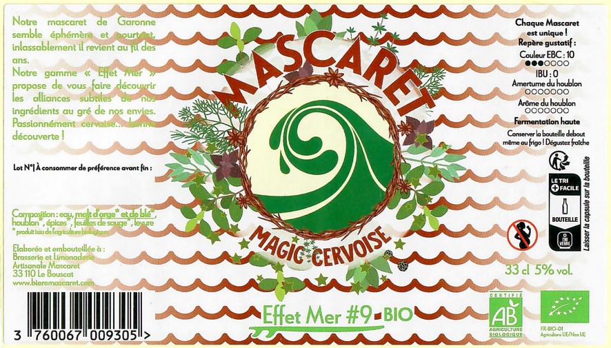 Etiquette BRASSERIE DU MASCARET 61