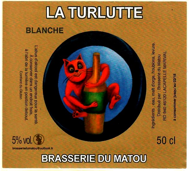 etiquette BRASSERIE DU MATOU 08