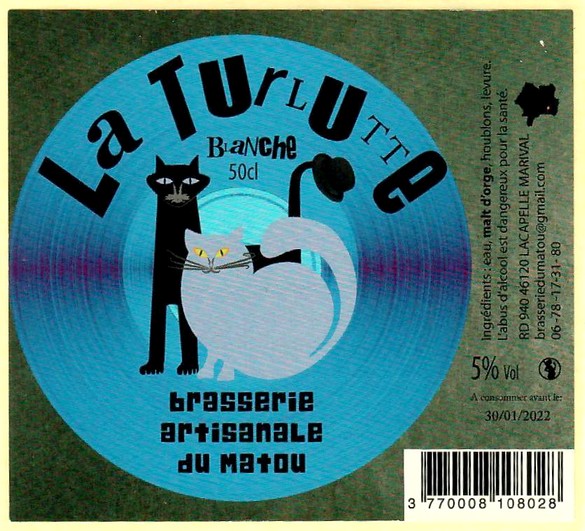 etiquette BRASSERIE DU MATOU 09