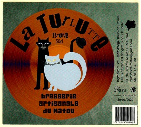 etiquette BRASSERIE DU MATOU 11