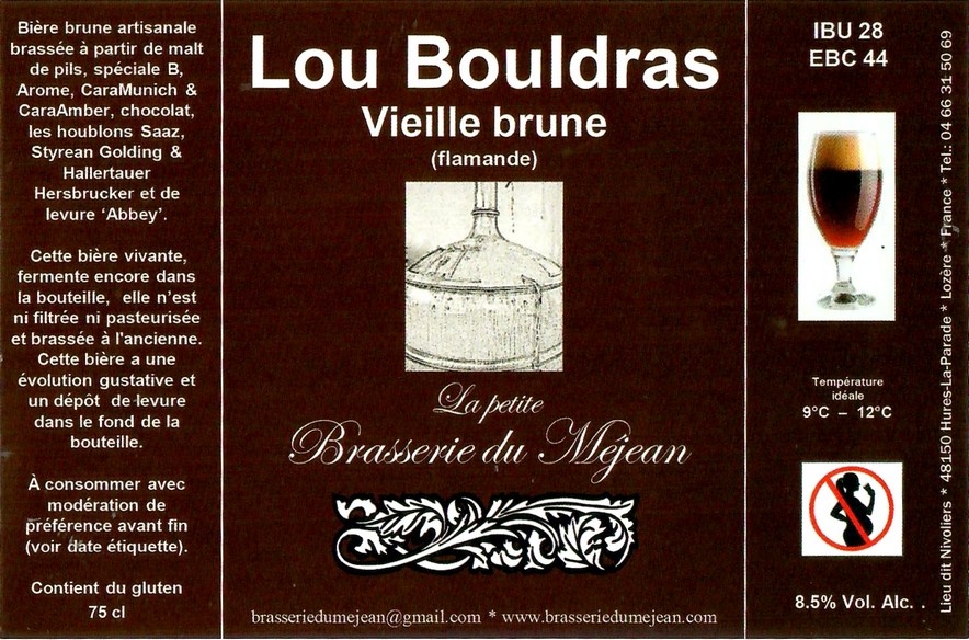 Etiquette BRASSERIE DU MEJEAN 20