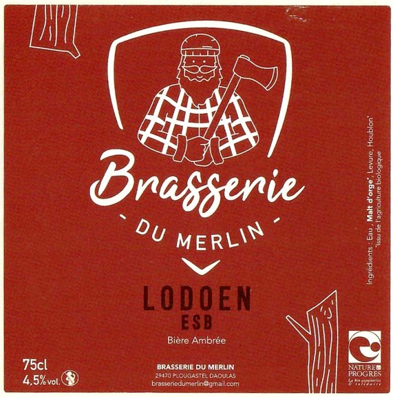 Etiquette BRASSERIE DU MERLIN 01