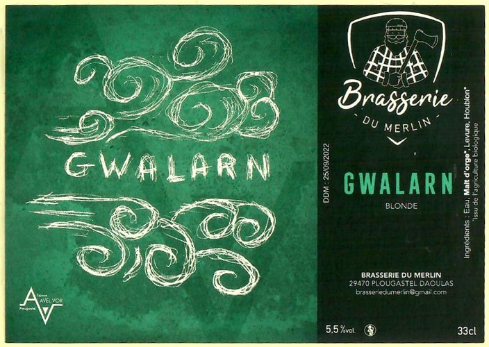 Etiquette BRASSERIE DU MERLIN 06