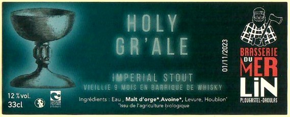 Etiquette BRASSERIE DU MERLIN 07