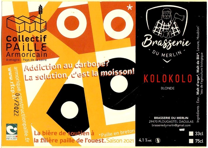 Etiquette BRASSERIE DU MERLIN 13