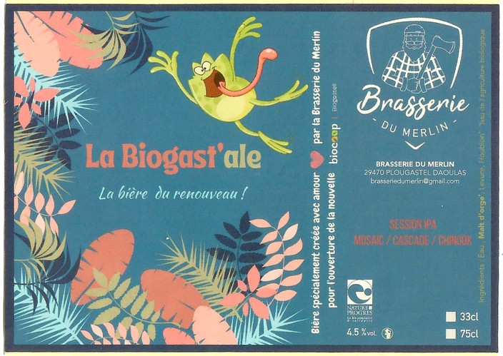 Etiquette BRASSERIE DU MERLIN 16