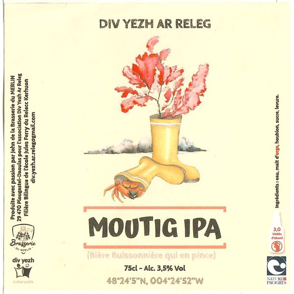 Etiquette BRASSERIE DU MERLIN 20