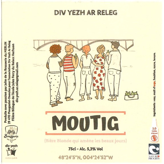 Etiquette BRASSERIE DU MERLIN 21