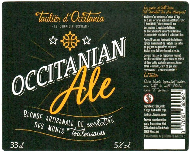 Etiquette BRASSERIE DU MIDI 01