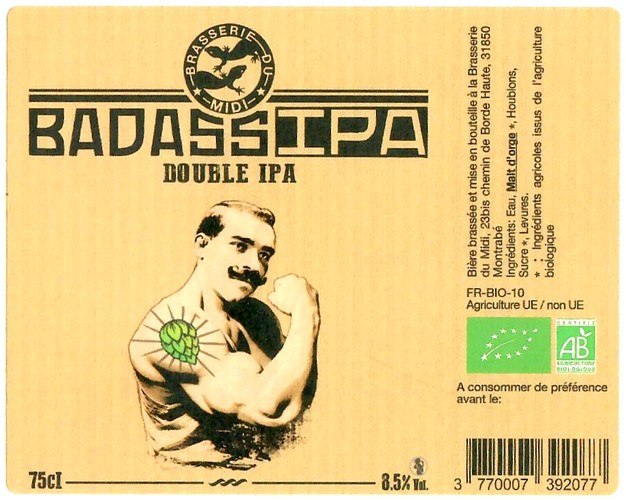 Etiquette BRASSERIE DU MIDI 03