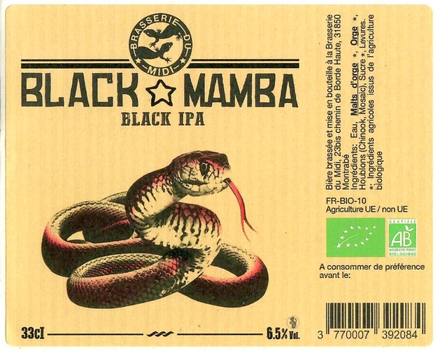 Etiquette BRASSERIE DU MIDI 09