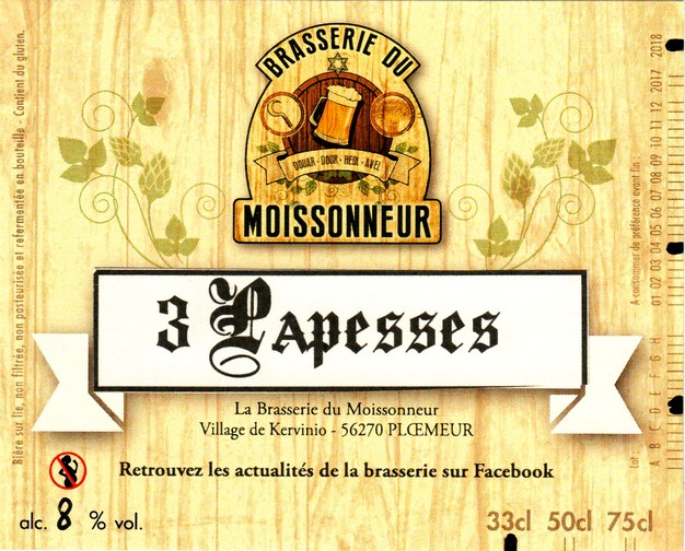 etiquette BRASSERIE DU MOISSONNEUR 01
