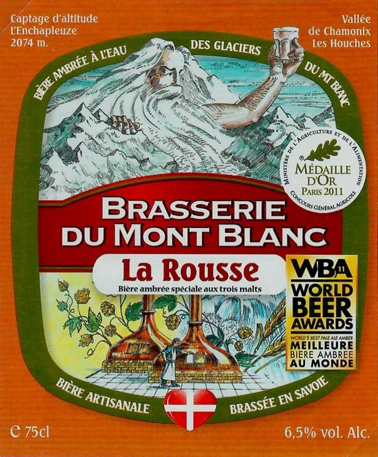 Etiquette BRASSERIE DU MONT BLANC 11