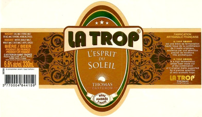 Etiquette BRASSERIE DU MONT BLANC 18