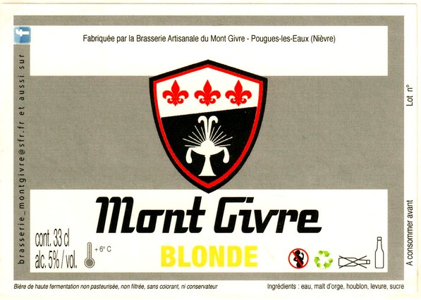 etiquette BRASSERIE DU MONT GIVRE 06