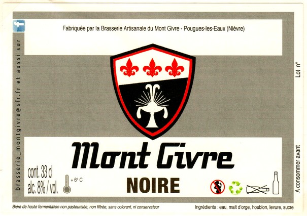 etiquette BRASSERIE DU MONT GIVRE 07