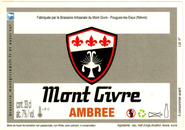 etiquette BRASSERIE DU MONT GIVRE 08