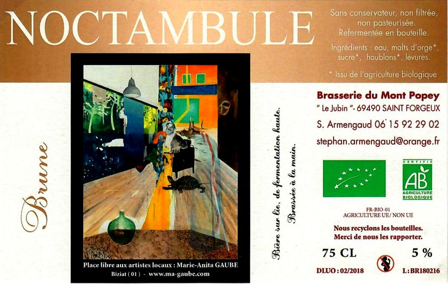 Etiquette BRASSERIE DU MONT POPEY 10