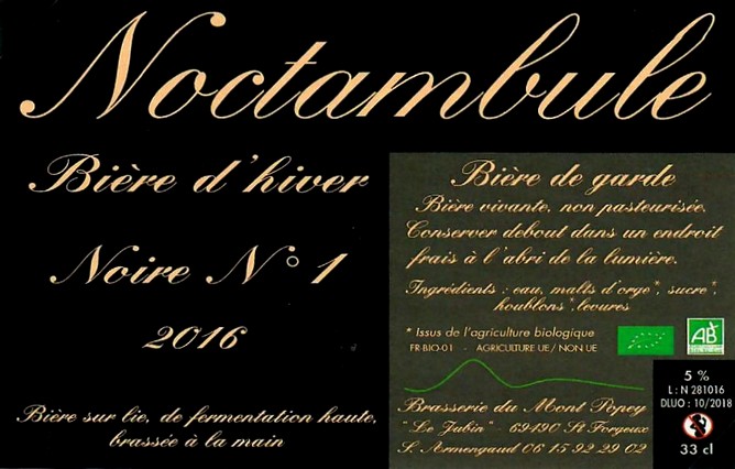 Etiquette BRASSERIE DU MONT POPEY 14