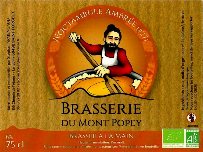 Etiquette BRASSERIE DU MONT POPEY 18