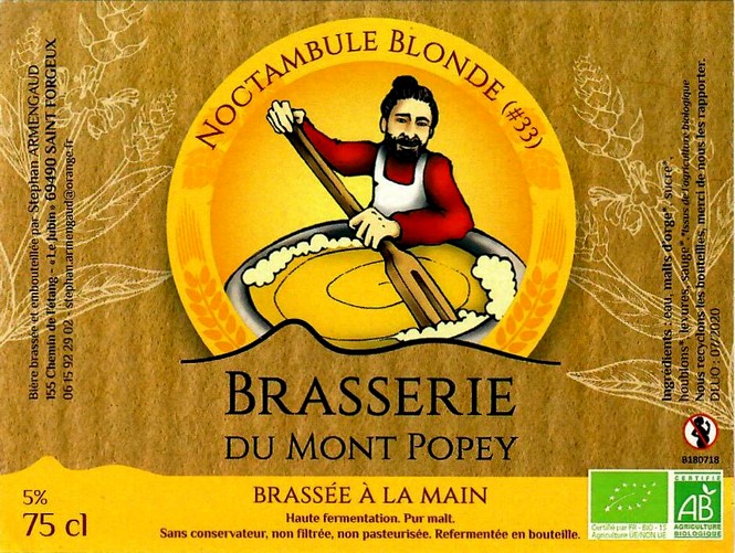 Etiquette BRASSERIE DU MONT POPEY 21