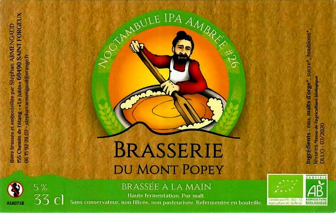 Etiquette BRASSERIE DU MONT POPEY 22