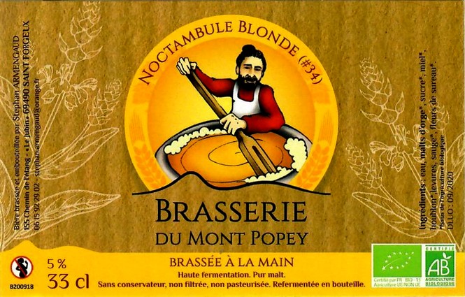 Etiquette BRASSERIE DU MONT POPEY 23