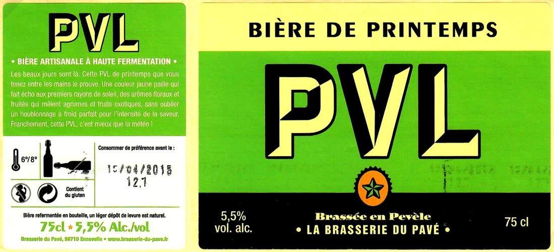 etiquette BRASSERIE DU PAVE 04