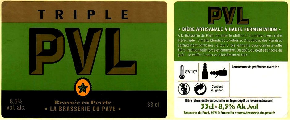 etiquette BRASSERIE DU PAVE 05