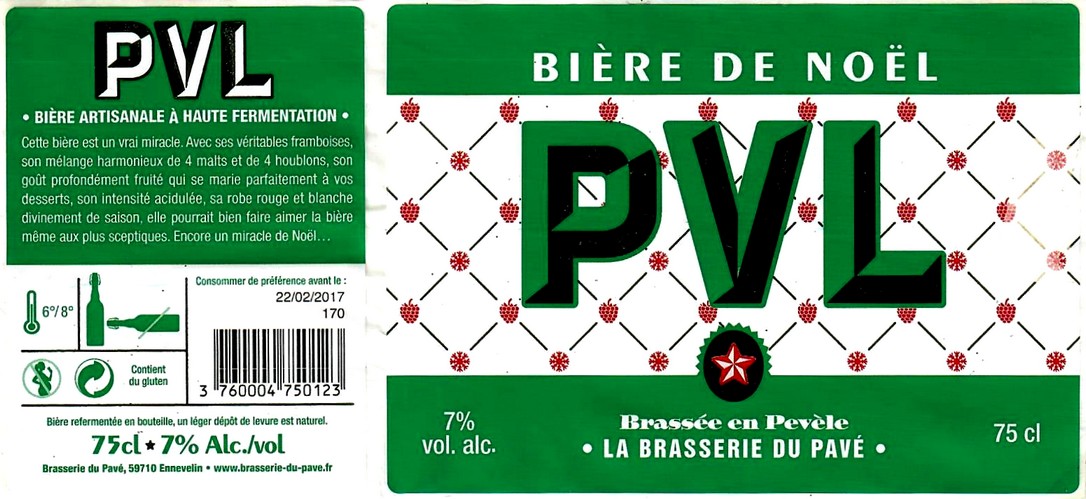 etiquette BRASSERIE DU PAVE 10