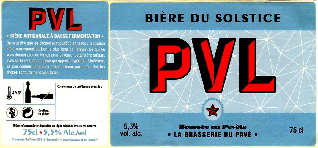 etiquette BRASSERIE DU PAVE 11