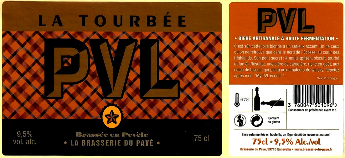 etiquette BRASSERIE DU PAVE 12