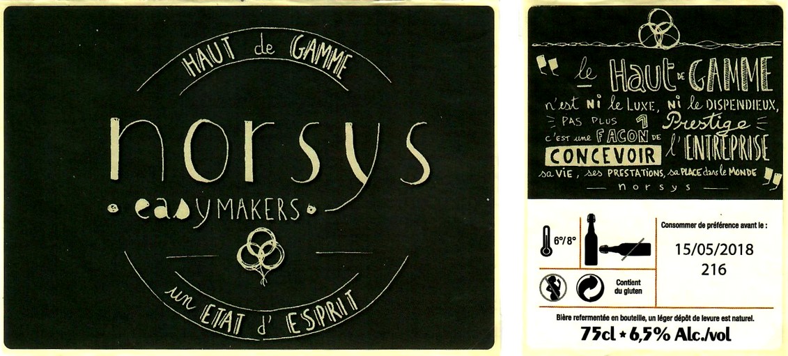 etiquette BRASSERIE DU PAVE 16