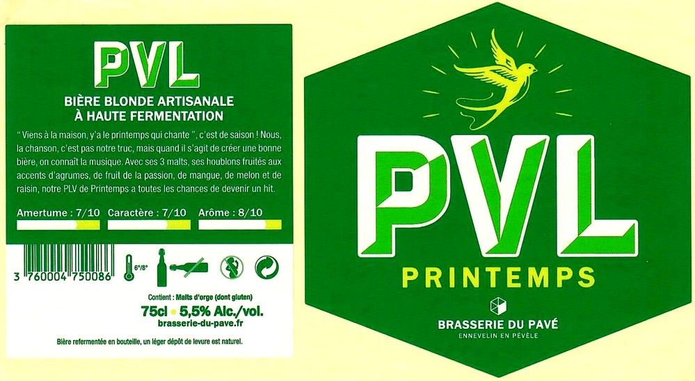 etiquette BRASSERIE DU PAVE 29