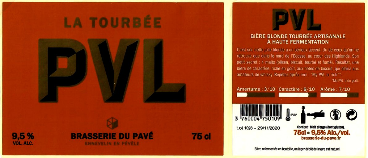 etiquette BRASSERIE DU PAVE 31