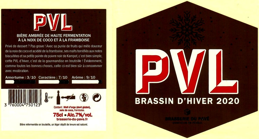 etiquette BRASSERIE DU PAVE 36