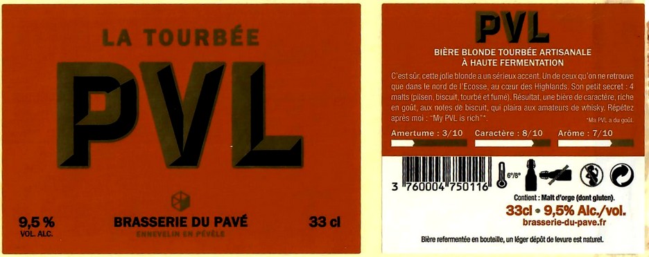 etiquette BRASSERIE DU PAVE 41