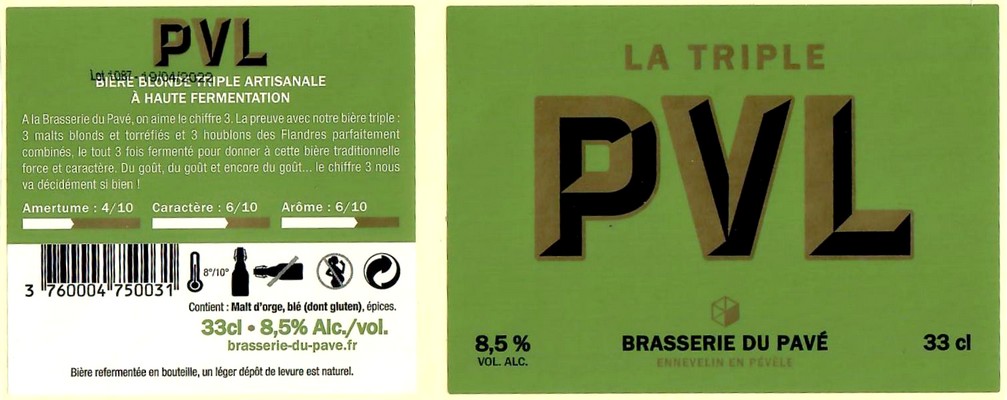 Etiquette BRASSERIE DU PAVE 46