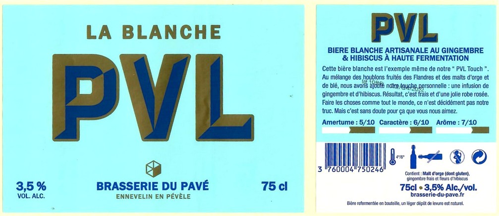 Etiquette BRASSERIE DU PAVE 47