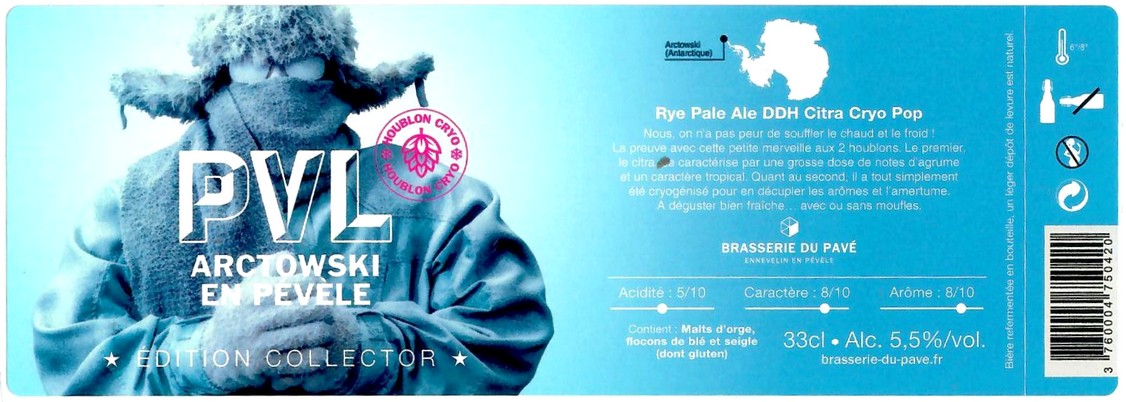 Etiquette BRASSERIE DU PAVE 52