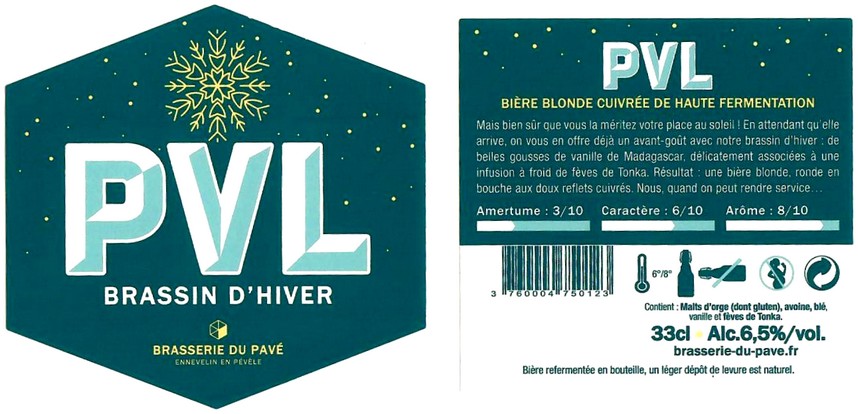 Etiquette BRASSERIE DU PAVE 54