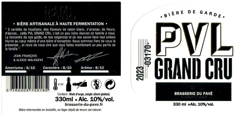 Etiquette BRASSERIE DU PAVE 56