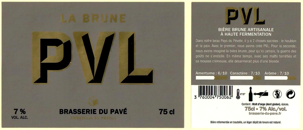 Etiquette BRASSERIE DU PAVE 57