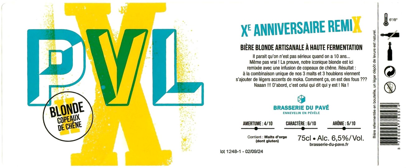 Etiquette BRASSERIE DU PAVE 59