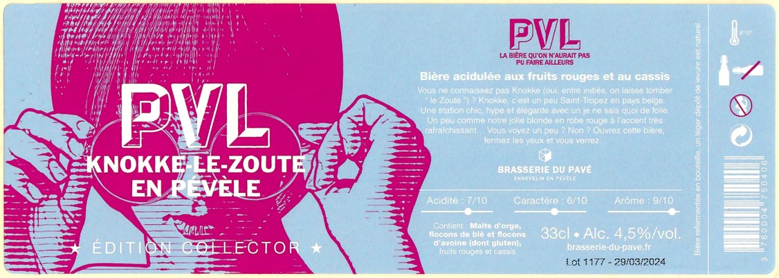 Etiquette BRASSERIE DU PAVE 70