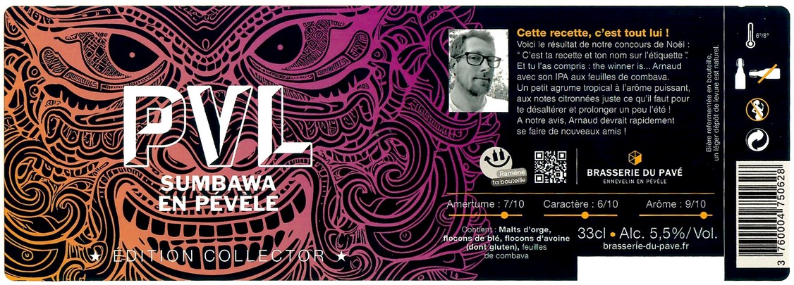 Etiquette BRASSERIE DU PAVE 71