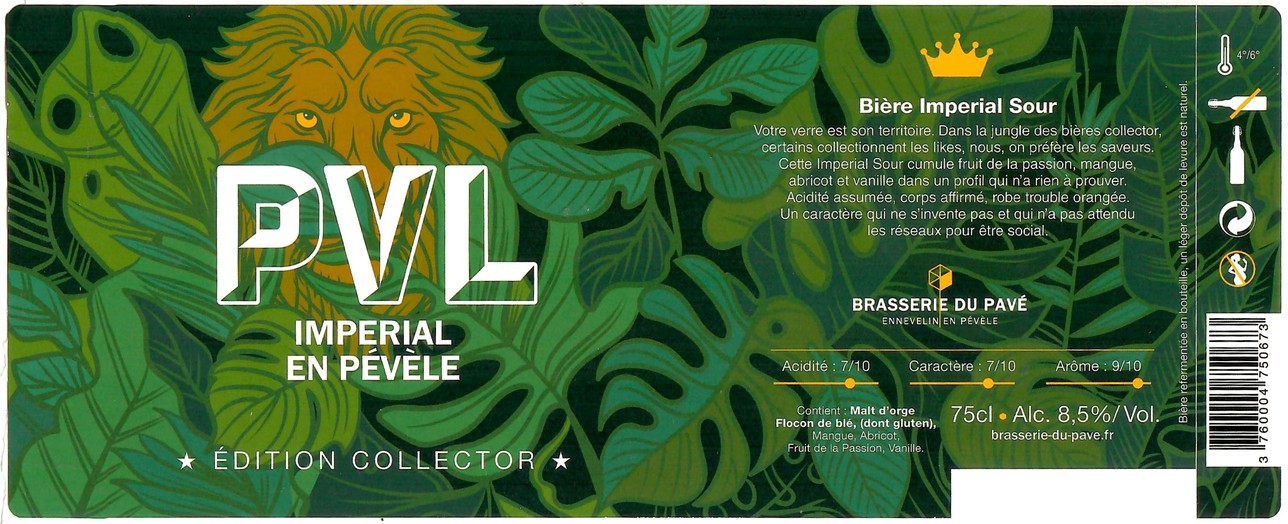 Etiquette BRASSERIE DU PAVE 72