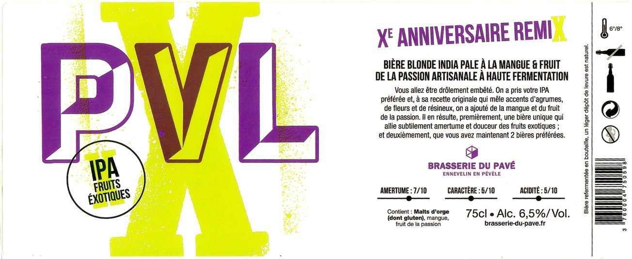 Etiquette BRASSERIE DU PAVE 73