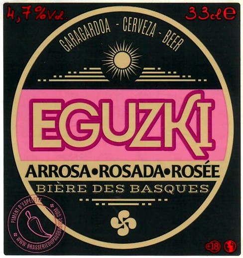 etiquette BRASSERIE DU PAYS BASQUE 08