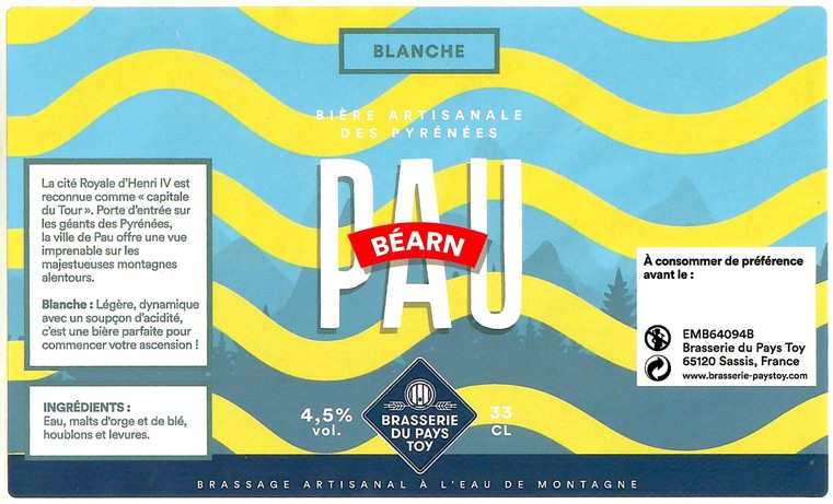 Etiquette BRASSERIE DU PAYS BASQUE 22